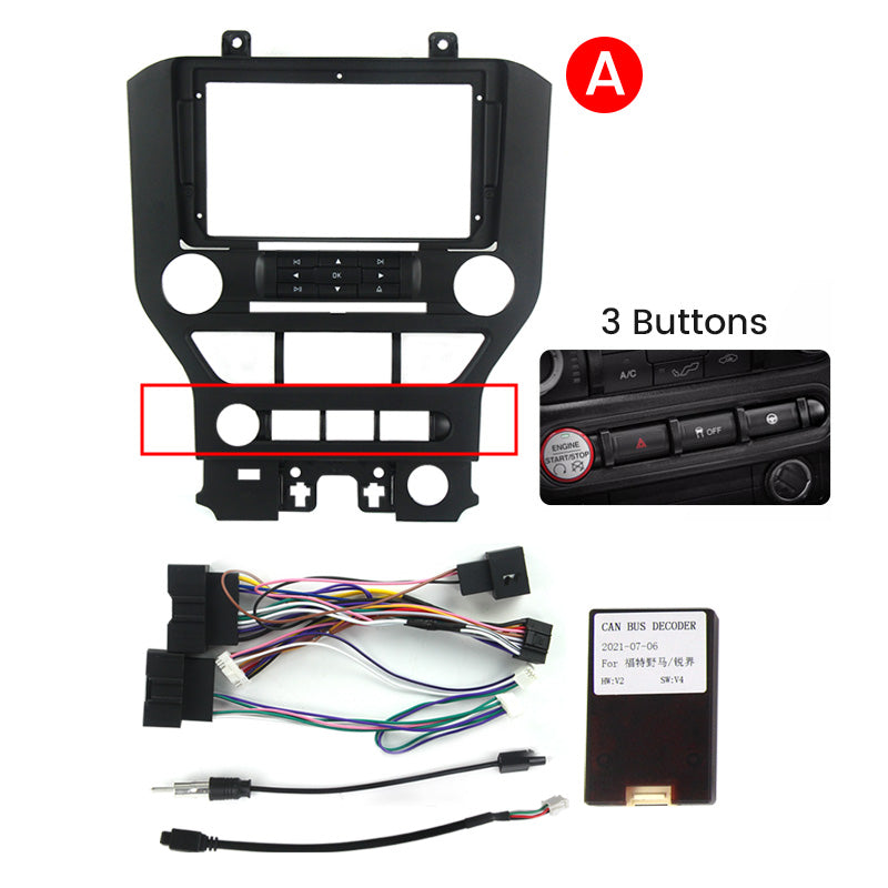 9.5" Radio Frame for Ford Mustang 2014-2021 Low-Spec