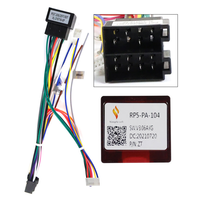 9.5" Radio Frame for Peugeot 206 2004-2008