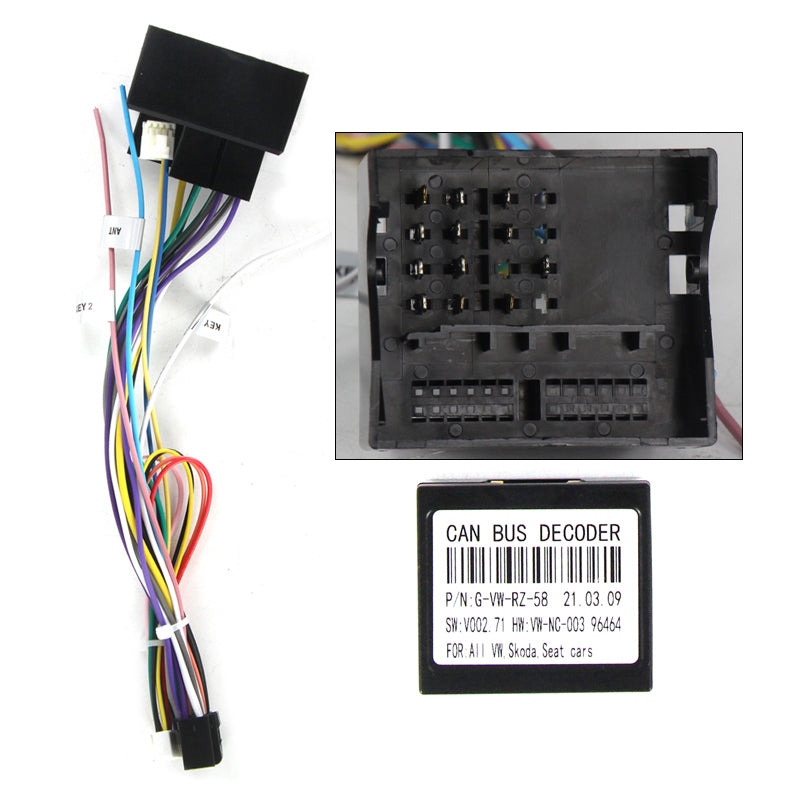 10.36" Radio Frame for Volkswagen Caddy 3 2004-2010