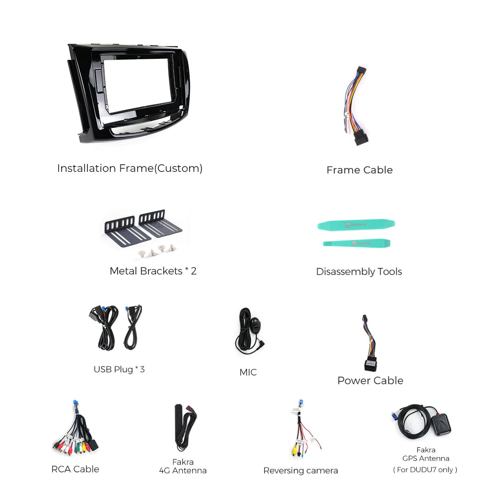 DUDU 7 Installation Wiring Kit (Without CANBUS)